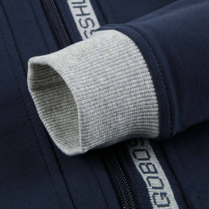 Boys Blue Cotton Logo Cardigan