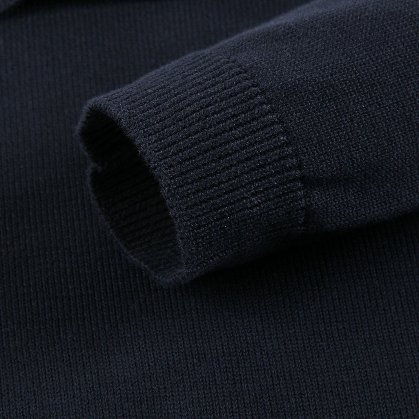 Girls Navy Blue Cotton Swerter