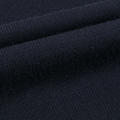 Girls Navy Blue Cotton Swerter