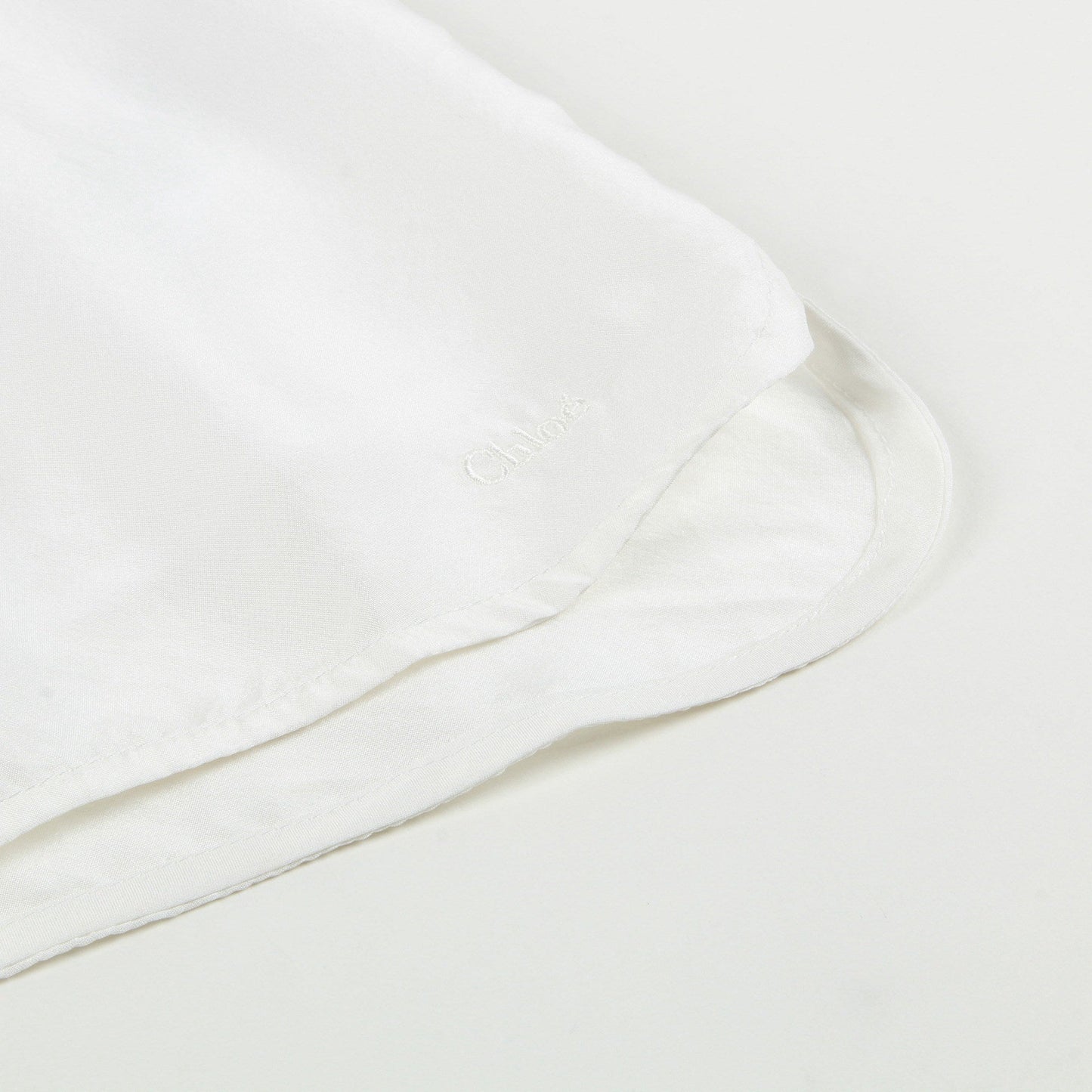 Girls White Soie Blouse