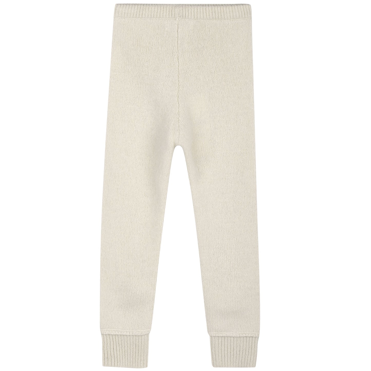 Girls Ivory Knitted Leggings