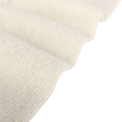Girls Ivory Knitted Leggings