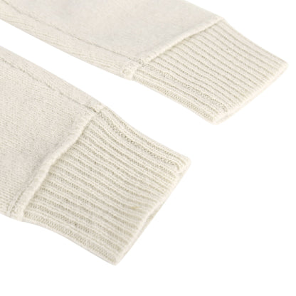 Girls Ivory Knitted Leggings