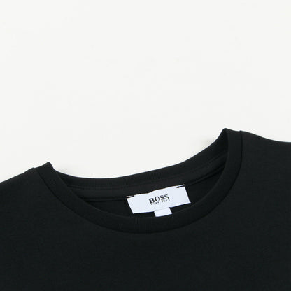 Boys Black Logo Cotton T-shirt