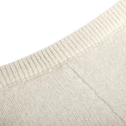 Girls Ivory Knitted Leggings