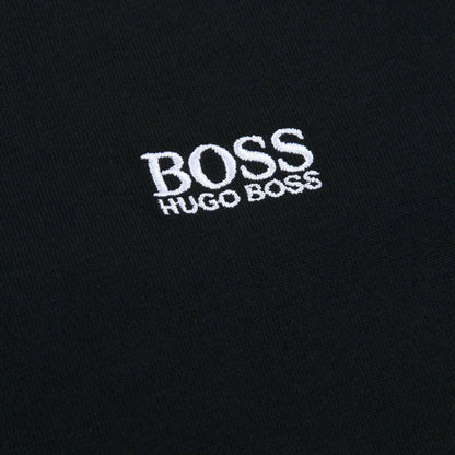 Boys Black Logo Cotton T-shirt