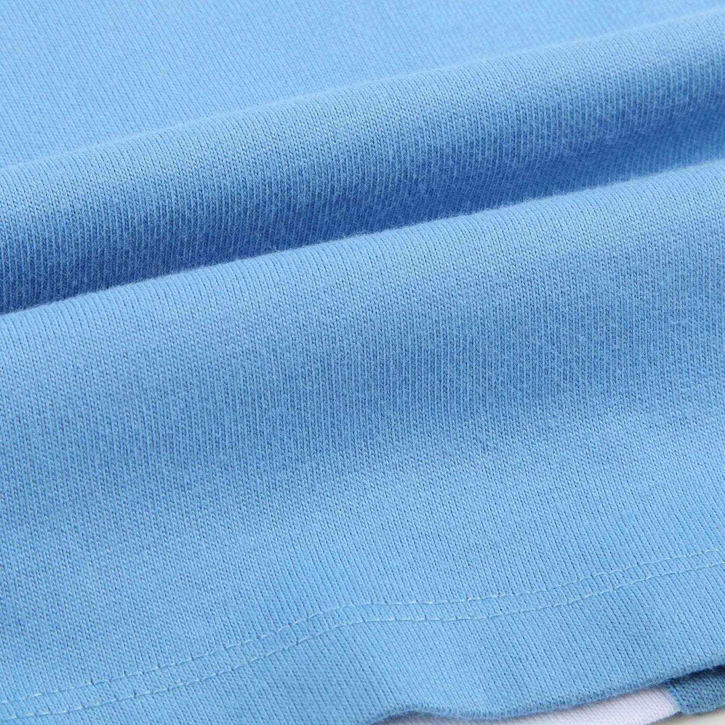 Baby Boys Blue & White Cotton Polo Shirt