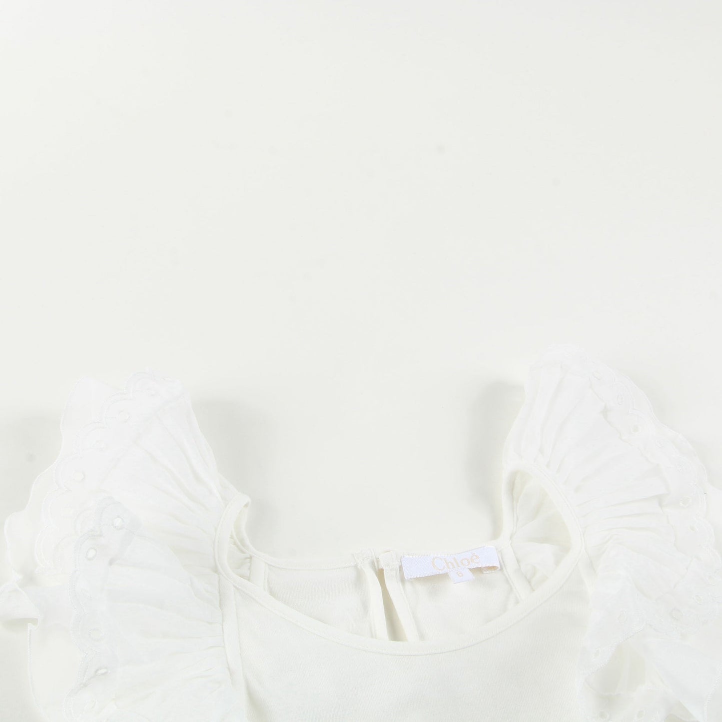 Girls White Cotton Top