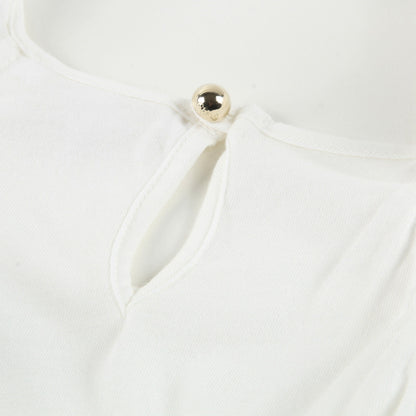 Girls White Cotton Top