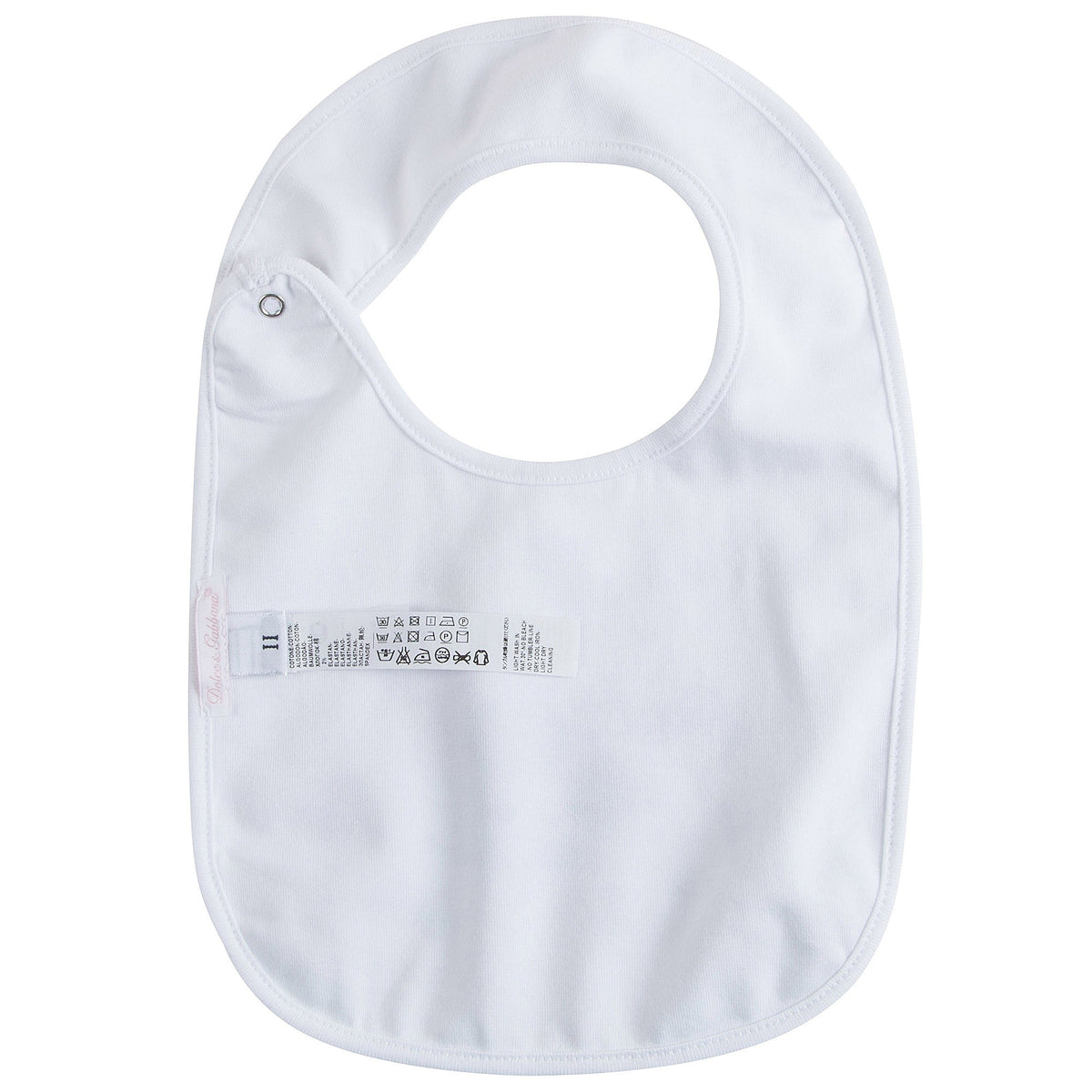 Baby Girls White Fancy Printed Bodysuit & Bib Gift Box Set