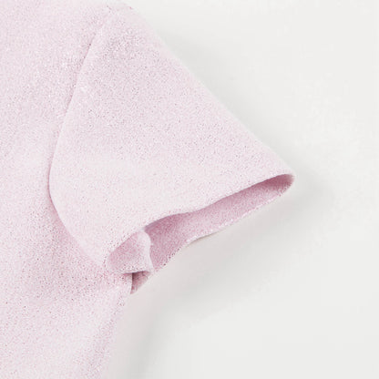 女童粉色连衣裙