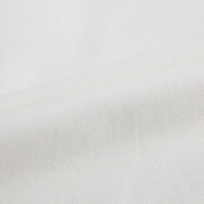 Baby Girls White Cotton Bodysuit With Patch Trims Collar