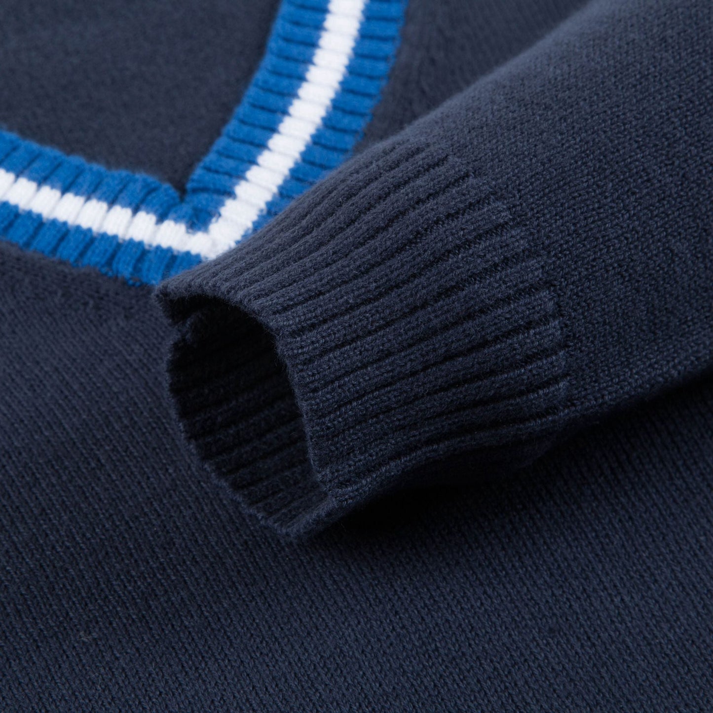 Boys Dark Blue & Bluette  Cotton Sweater