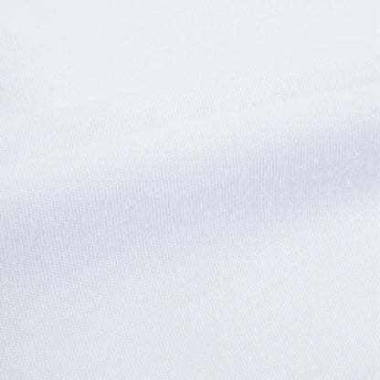 Girls White Cotton Logo T-shirt