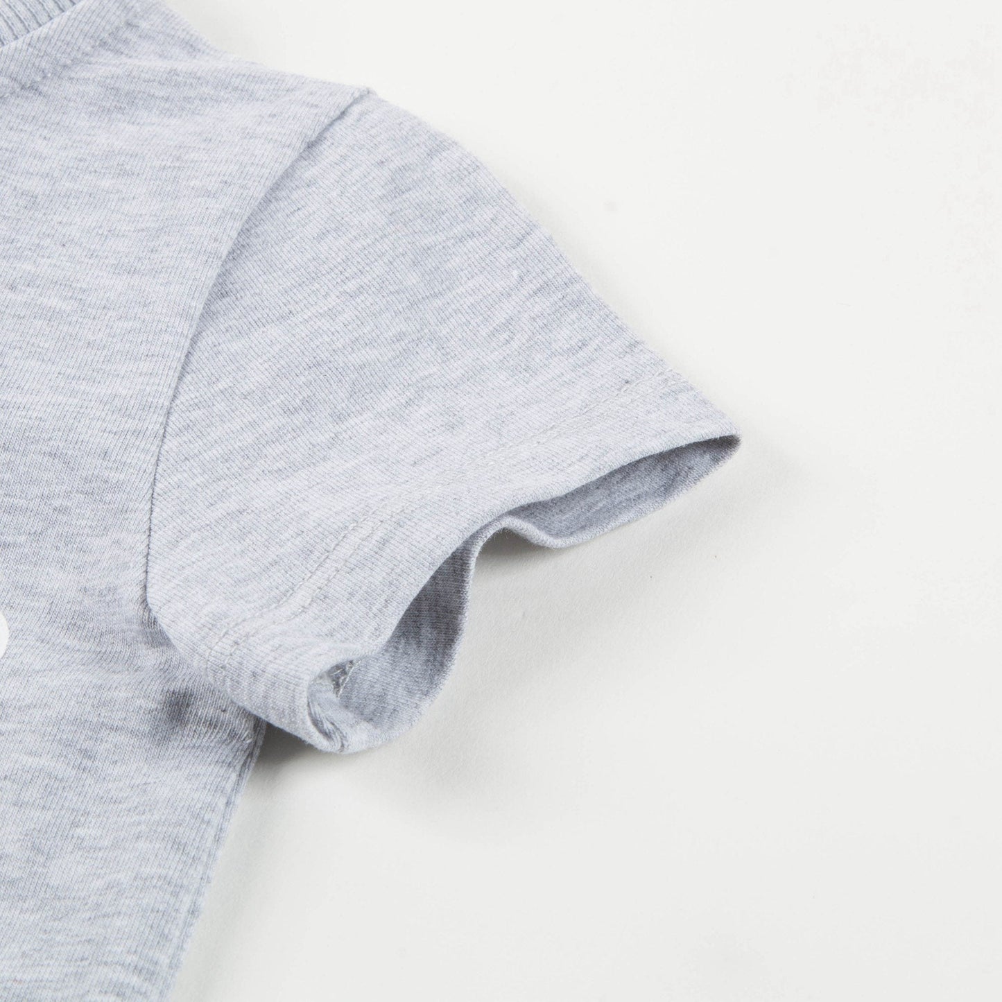 Baby Melange Grey Cotton Rompers