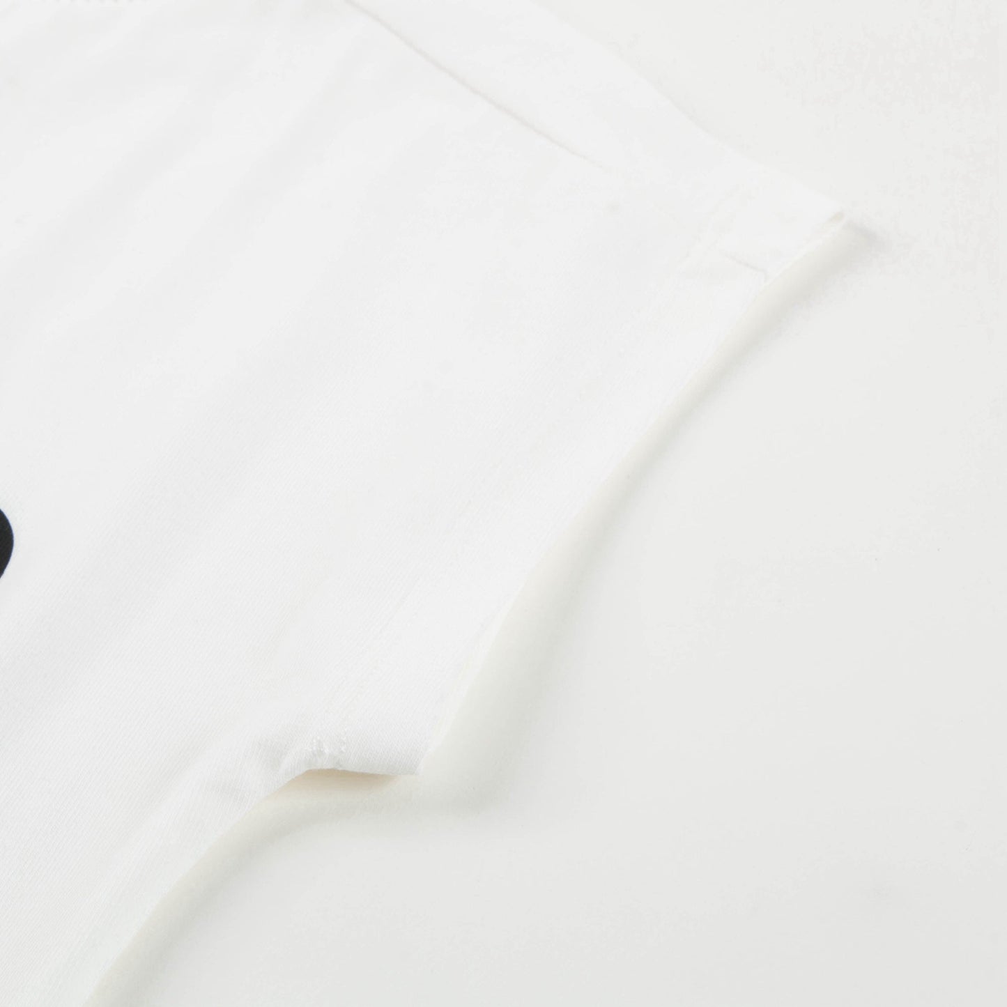 Girls White Logo Cotton Undershirt