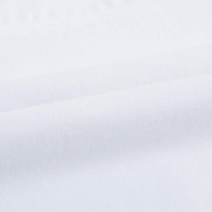 Girls White Pleat and Check Detail Cotton T-shirt