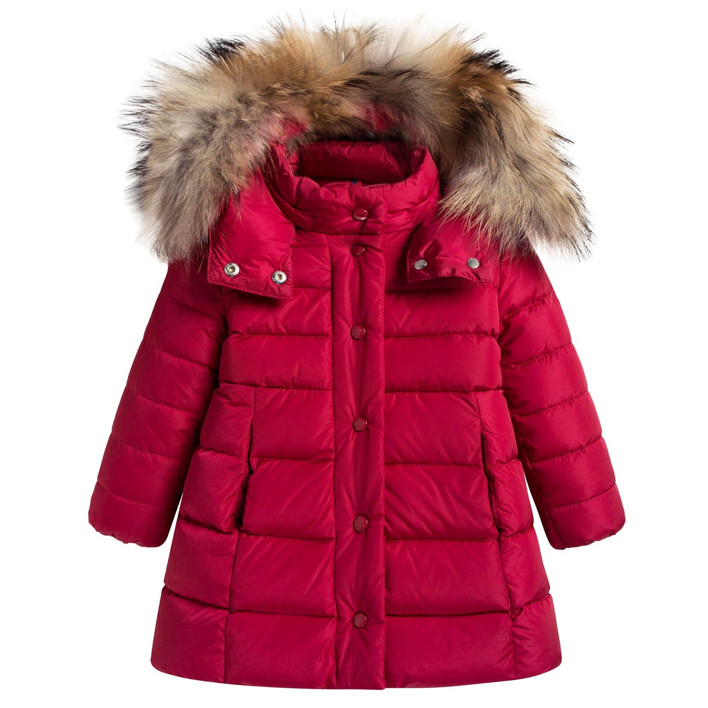 Baby Girls Red 'New Neste" Down Padded Coat
