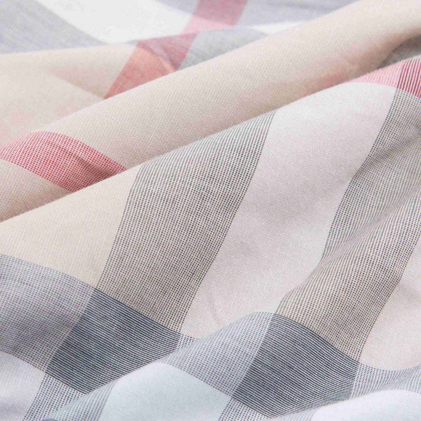 Baby Girls Beige Check Dress With Collar