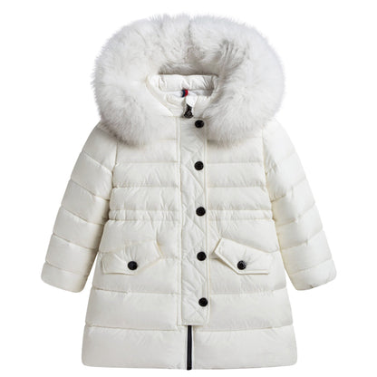 Baby Girls Ivory "Essentiel" Down Padded Jacket