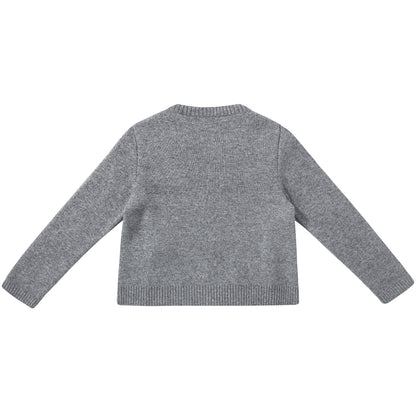 Girls Grigio & Rosa T-shirt