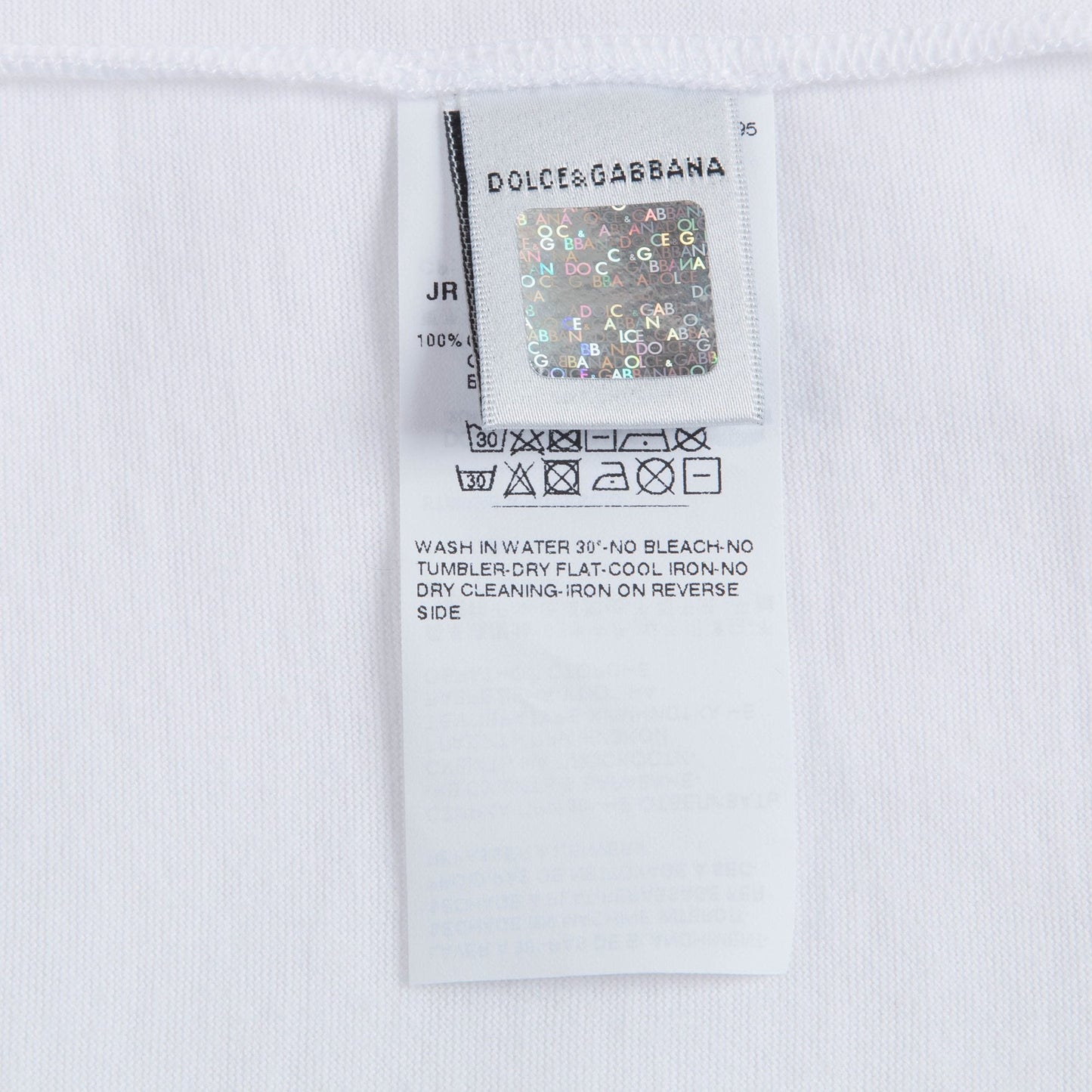 Girls White Cotton T-shirt