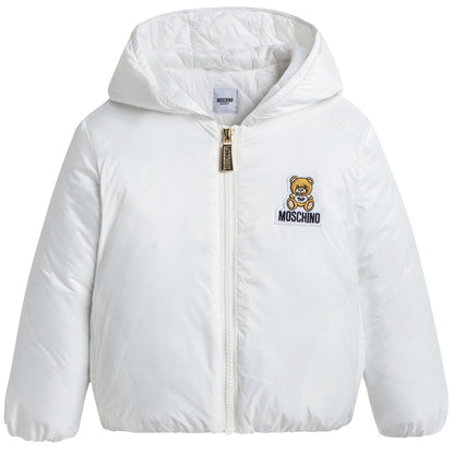 Baby Boys White Padded Showerproof Jacket