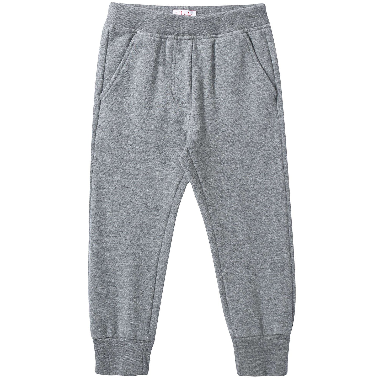 Girls Steel Grey Cotton Trousers