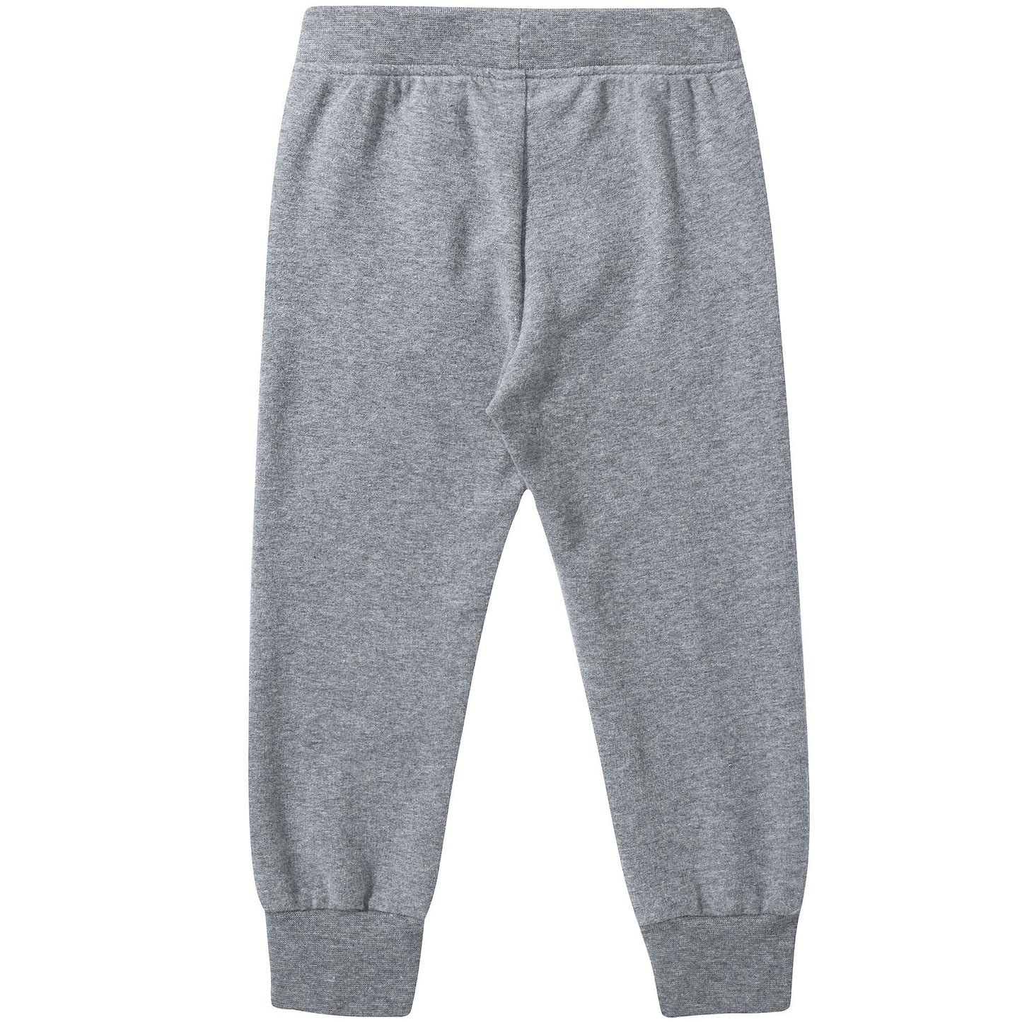 Girls Steel Grey Cotton Trousers