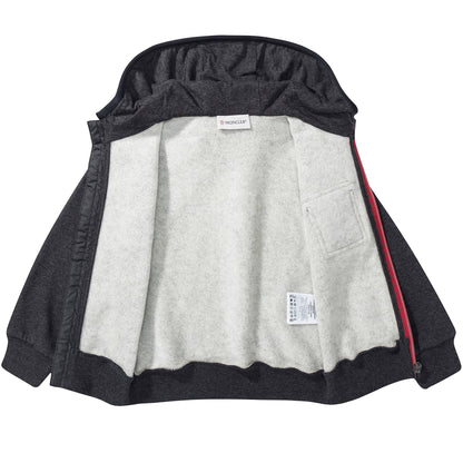 Boys Dark Grey Cotton Tracksuit
