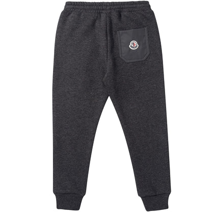Boys Dark Grey Cotton Tracksuit