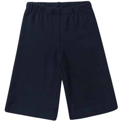 Girls Navy Blue Cotton Two Piece Sets