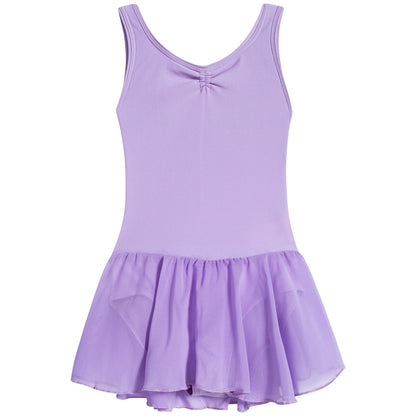 女童紫色舞蹈服