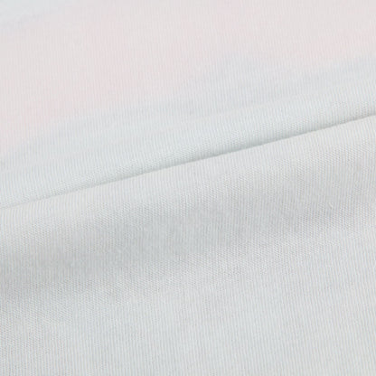 Baby Girls White & Pink Fancy Printed Trims T-Shirt