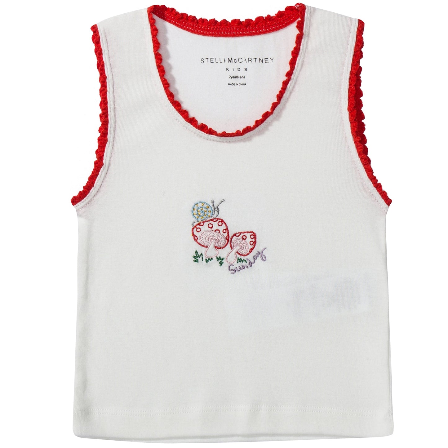Girls White Organic Cotton  Vests 7 Pack Gift Set