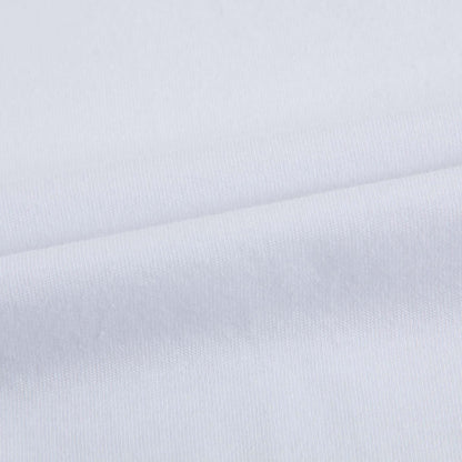 Baby Girls White Cotton Knitted Cuffs T-Shirt