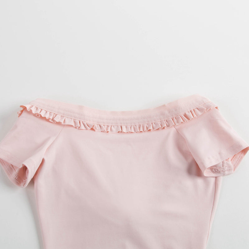 女童玫瑰粉连体衣