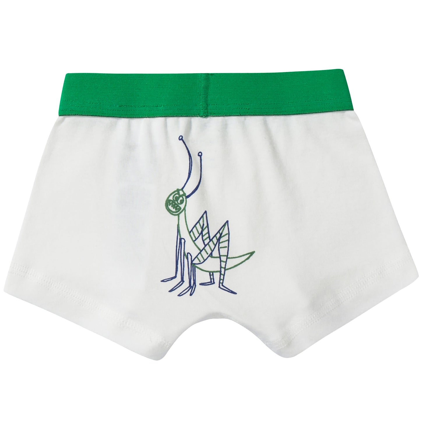 Boys White Organic Cotton Underwear 7 Pack Gift Set