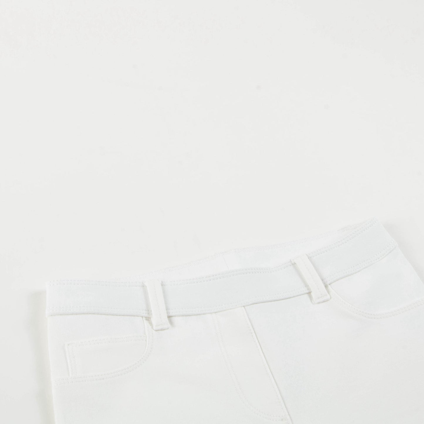 Girls   White   "Pantalone"   Leggings