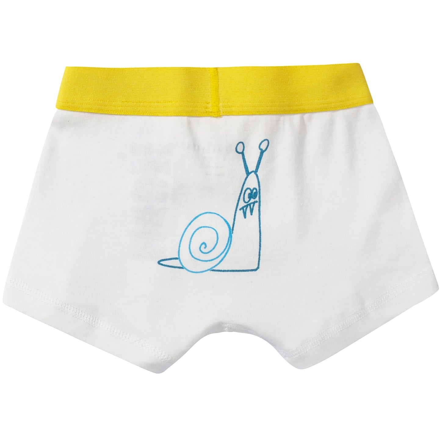 Boys White Organic Cotton Underwear 7 Pack Gift Set