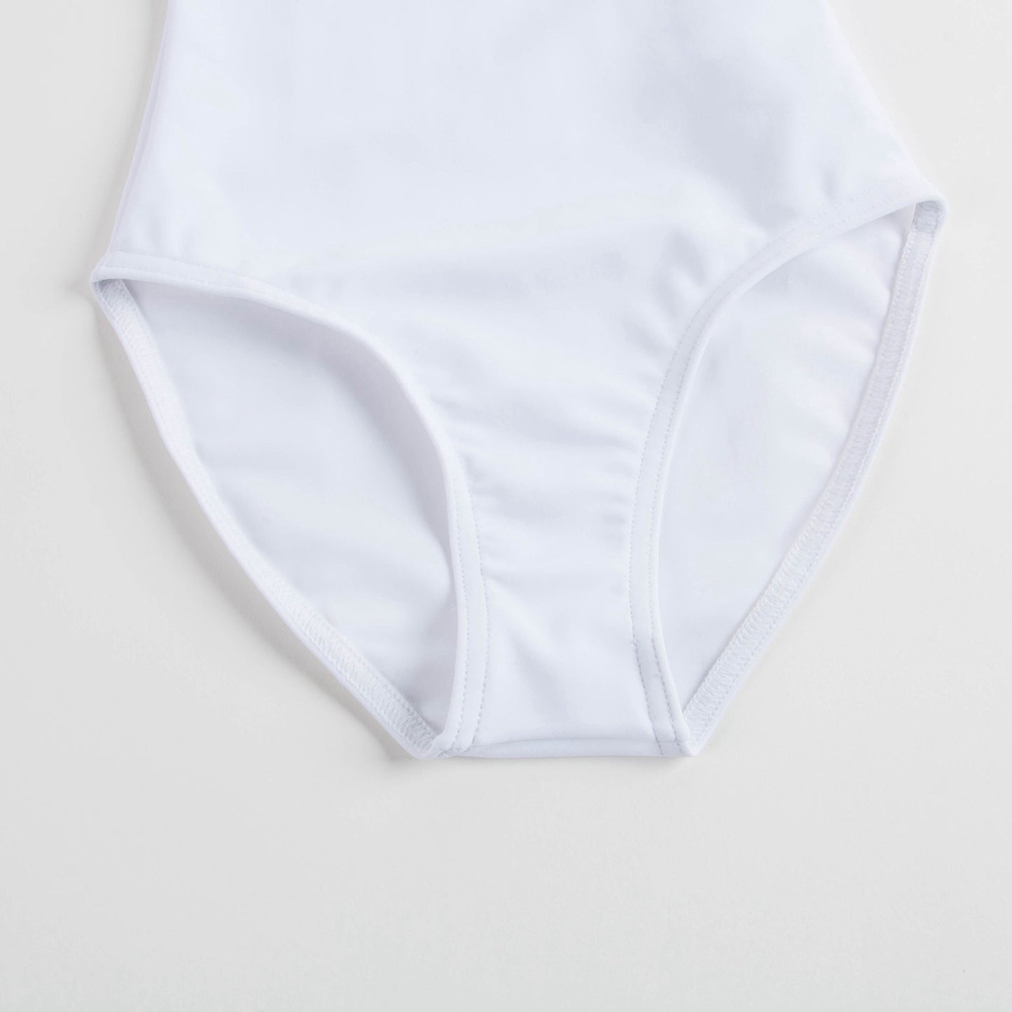 女童白色紧身连体衣