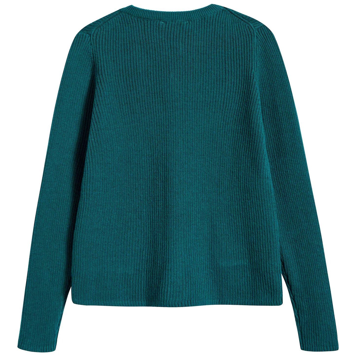 Girls Teal Cotton Zenobia Cardigan