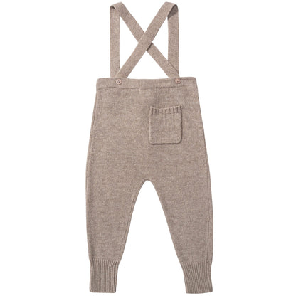 Baby Light Taupe Knitted Romper