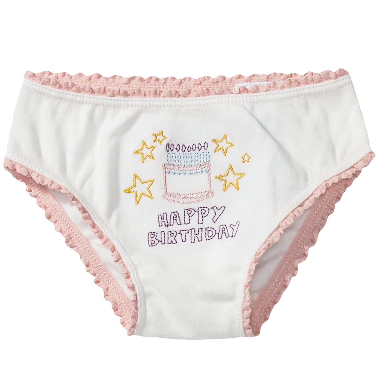 Girls White Organic Cotton Cake  Vests  Gift Set