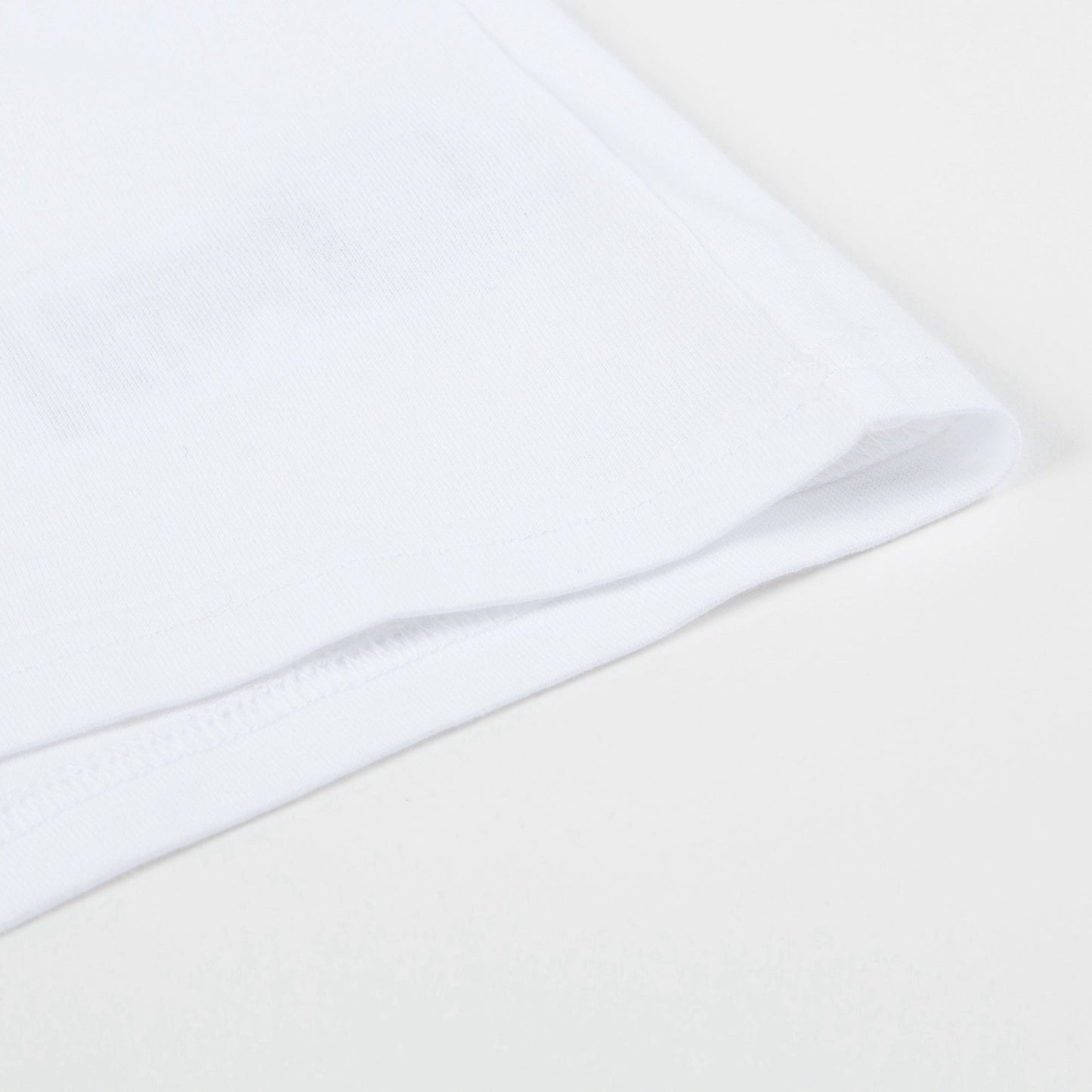 Baby  White  Embroidery  Printing  T-Shirt