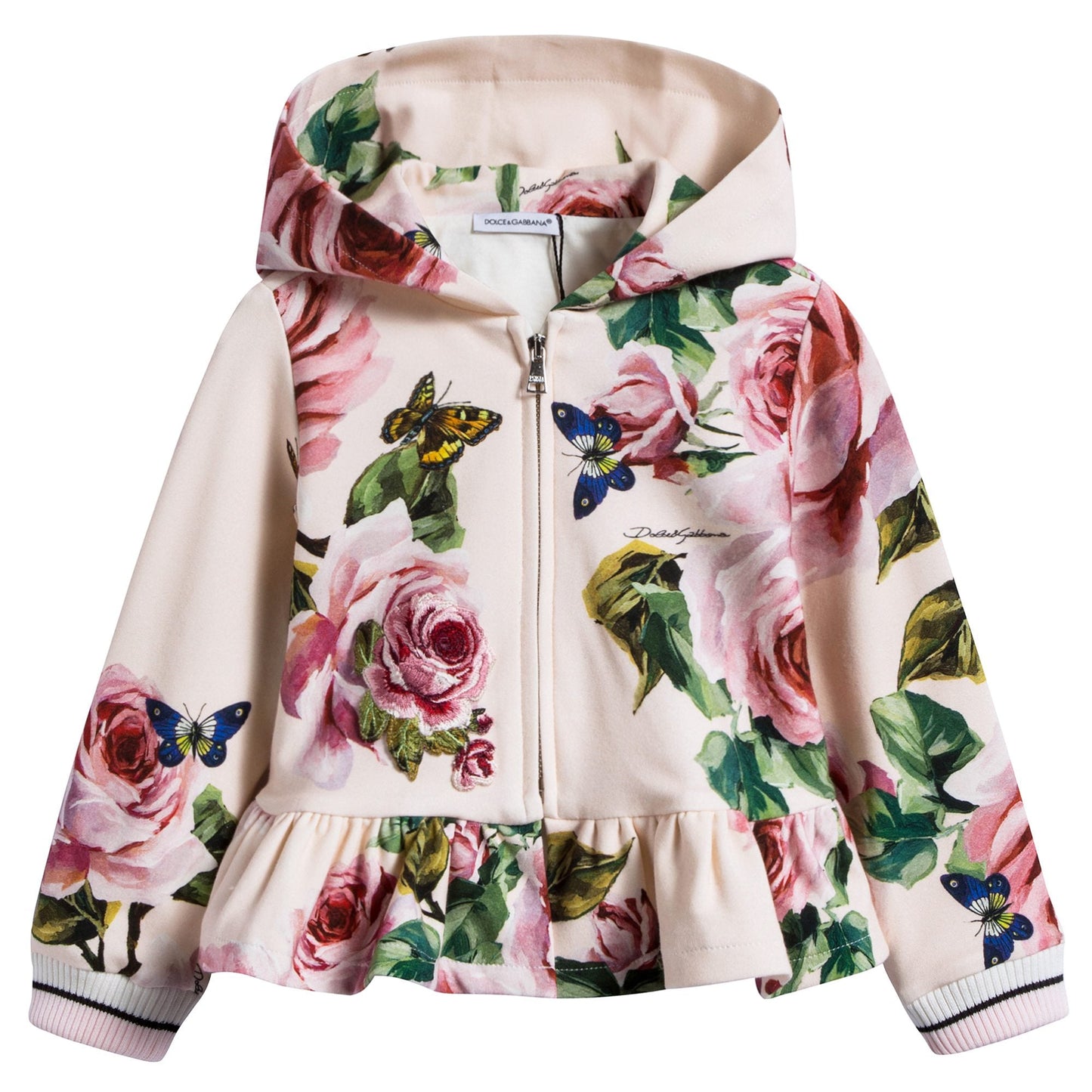 Baby Girls Beige Rose Coat