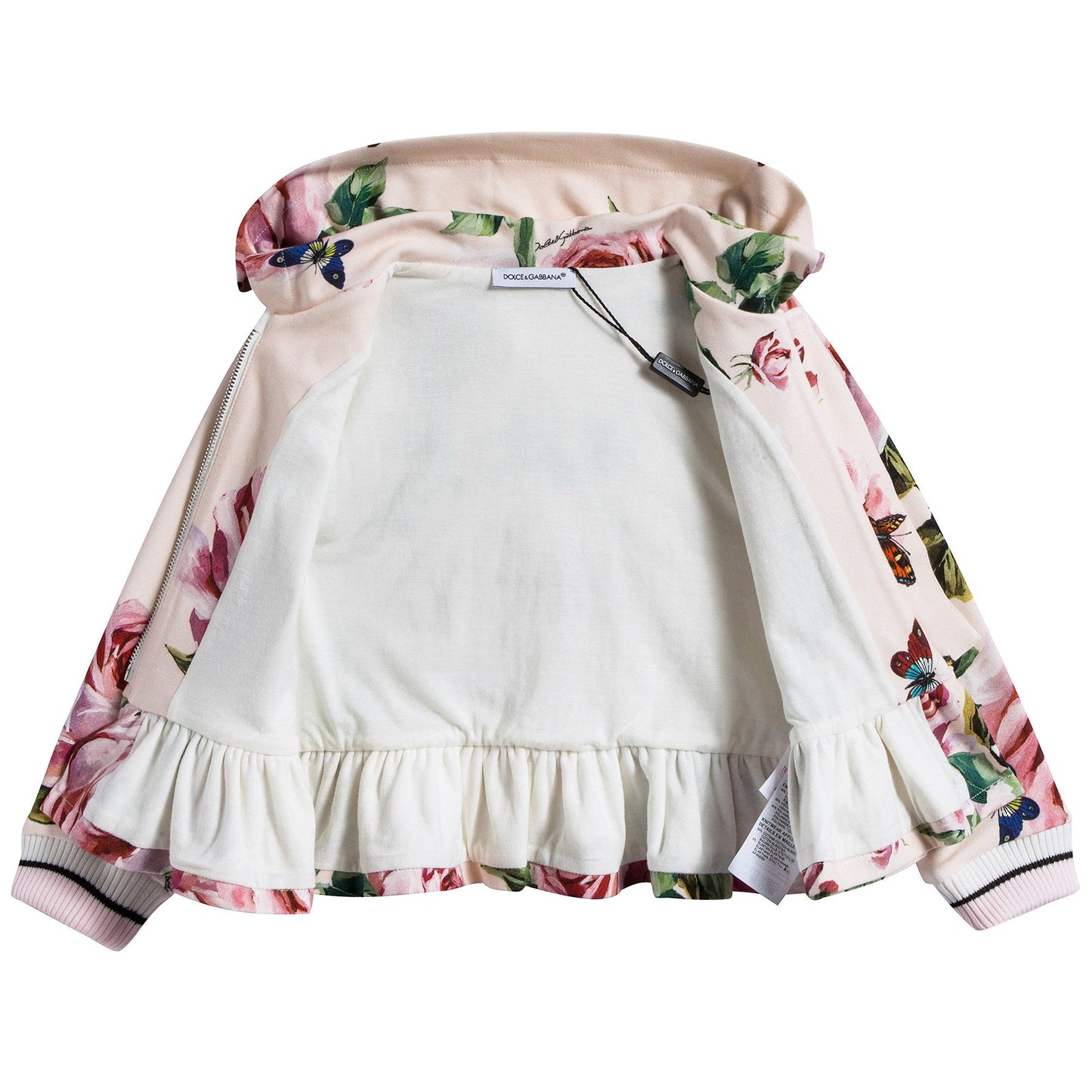 Baby Girls Beige Rose Coat