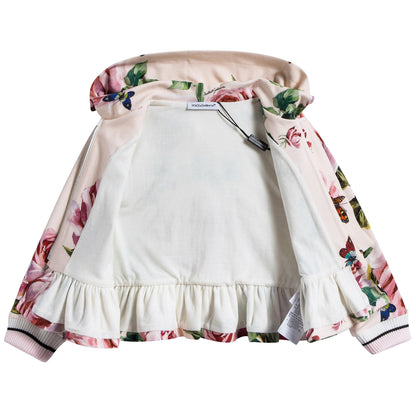Baby Girls Beige Rose Coat