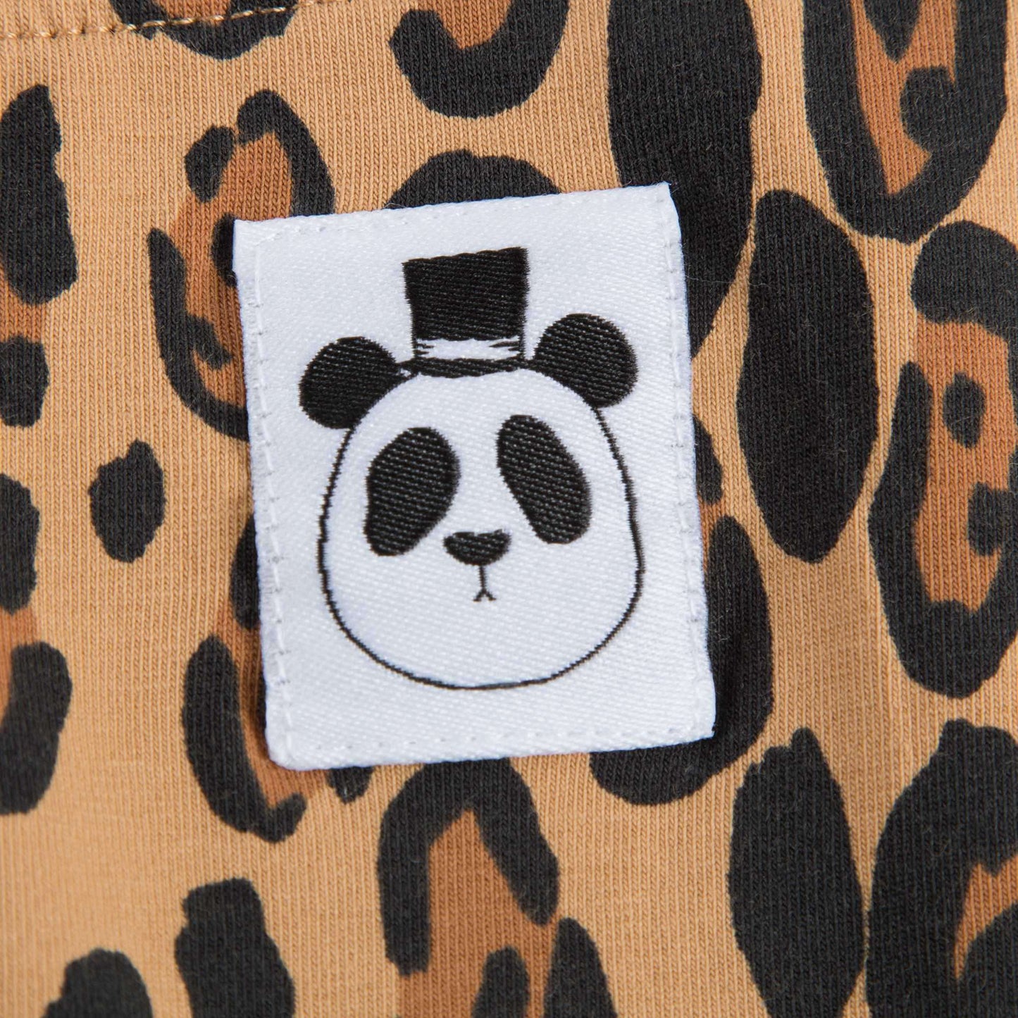 Girls Beige Basic Leopard Leggings
