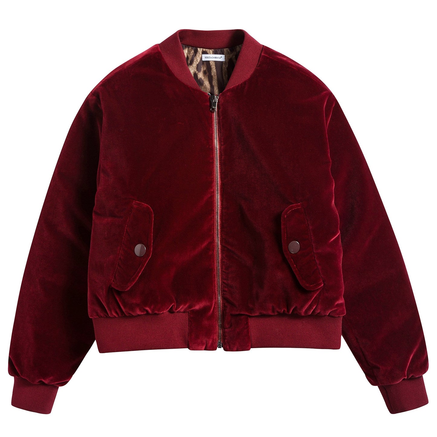Girls  Red   Velvet  Liner  Pilot   Jacket